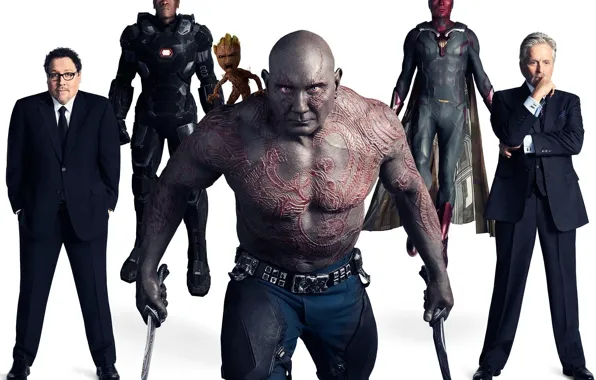 Картинка оружие, белый фон, персонажи, Avengers: Infinity War