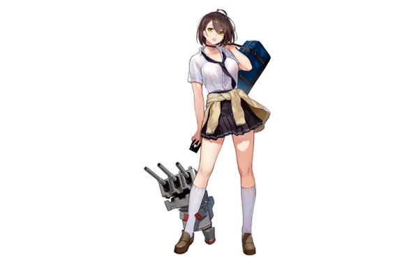Girl, sexy, cleavage, boobs, anime, beautiful, short hair, pretty