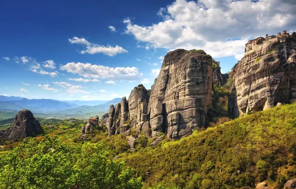 Greece, Canyon, Meteora
