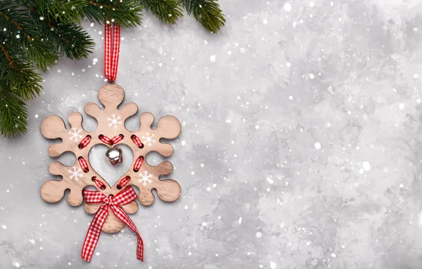Картинка снег, Новый Год, Рождество, Christmas, snow, New Year, decoration, snowflake