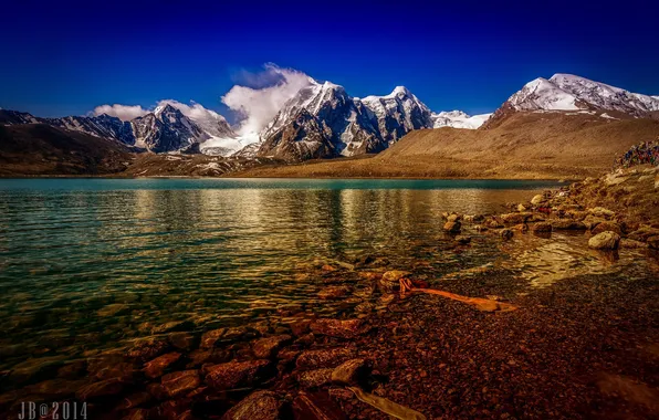Картинка горы, природа, озеро, Китай, Тибет