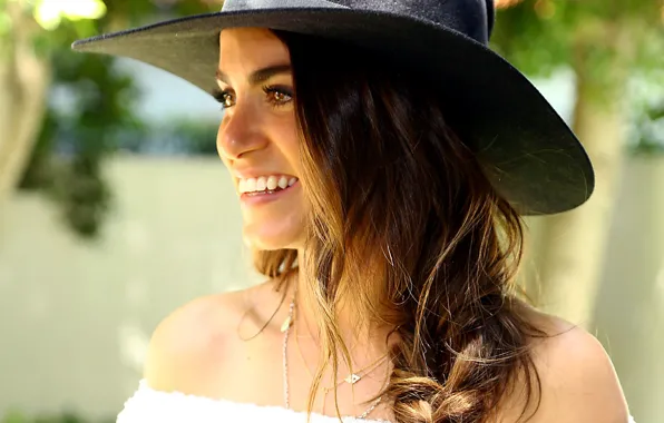 Улыбка, шляпа, актриса, Nikki Reed, Никки Рид