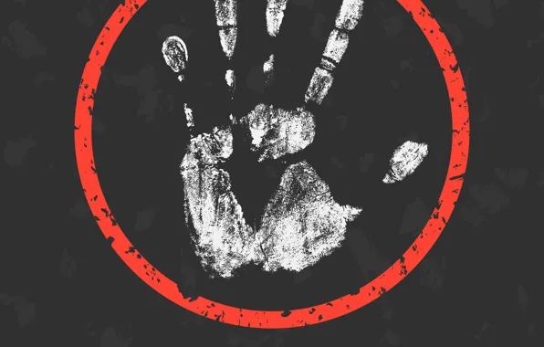 White, warning, message, poster, hand, fingers, abuse