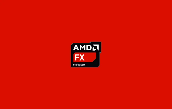 Красный, фон, процессор, amd