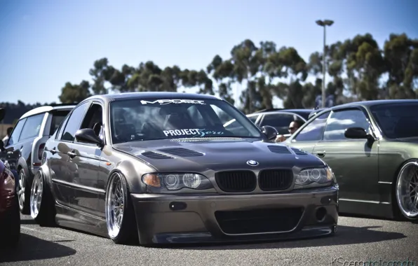 Bmw, tuning, germany, low, stance, e46