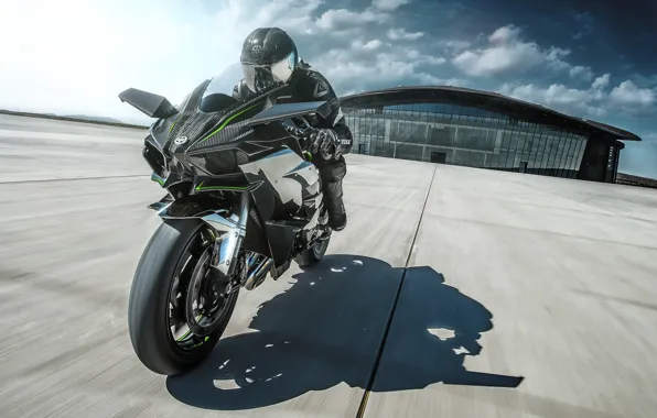 Kawasaki, moto, bike, power, motorcycle, speed, track, Ninja