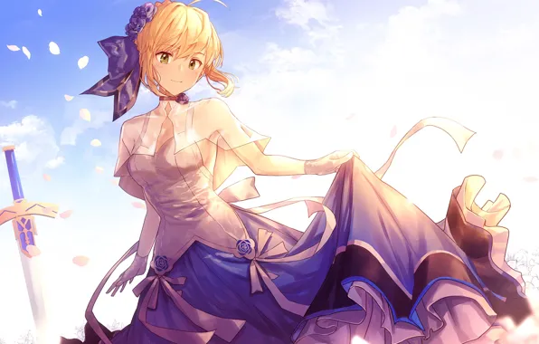 Девушка, меч, эскалибур, Fate / Grand Order, Судьба великая кампания