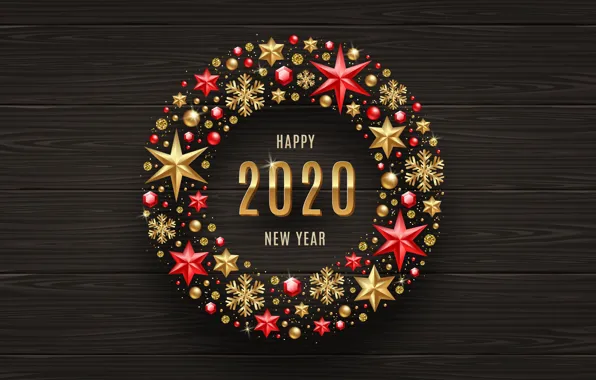 Звезды, украшения, снежинки, Рождество, Новый год, Christmas, New Year, 2020