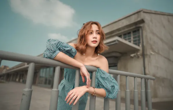 Девушка, азиатка, милашка