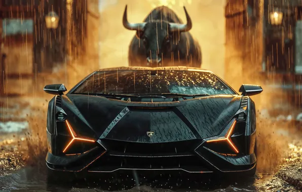 Lamborghini, bull, revuelto