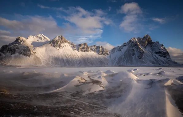 Картинка Исландия, Iceland, Vestrahorn