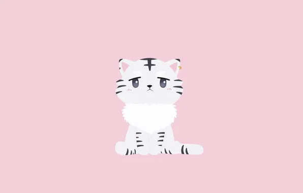 Кот, котик, минимализм, котёнок, Isekai wa Smartphone to Tomo ni