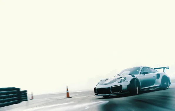 Авто, 911, Porsche, Машина, GT2, Porsche 911, GT2 RS, Рендеринг