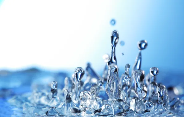 Вода, капля, всплеск, water, illustration, detailed