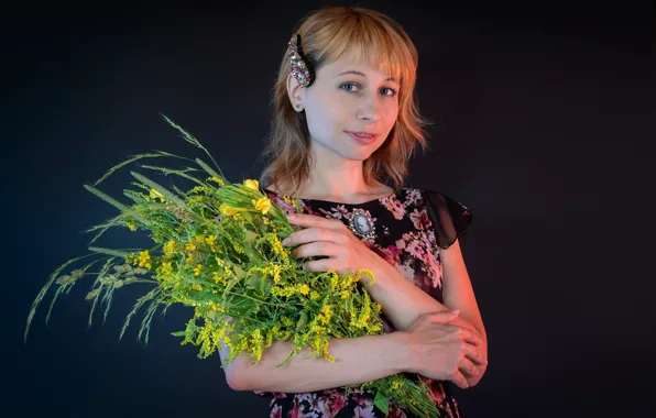Взгляд, букет, Victoria Borodinova
