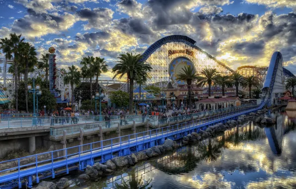 Картинка Калифорния, аттракционы, Диснейленд, California, Disneyland Resort, Paradise Pier