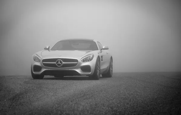 Mercedes, fog, AMG GTS