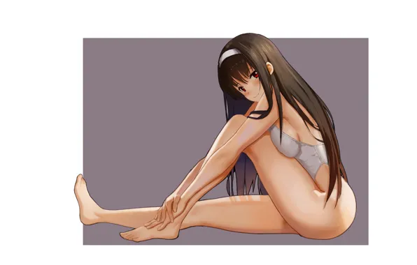 Girl, sexy, cleavage, bodysuit, long hair, boobs, anime, beautiful