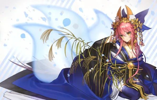 Девушка, аниме, Арт, юката, Fate / Grand Order