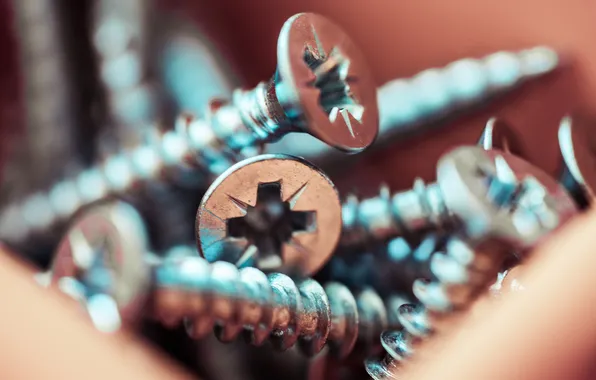 Metal, quantity, screws