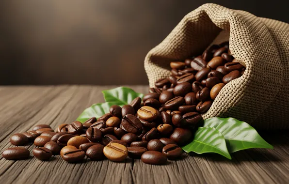 Обои, кофе, зерна, арт, wallpaper, art, композиция, coffee