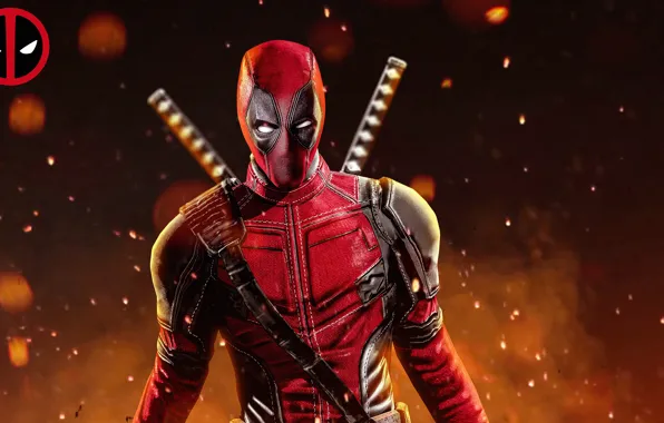 Герой, костюм, Ryan Reynolds, Deadpool, Marvel, Дэдпул