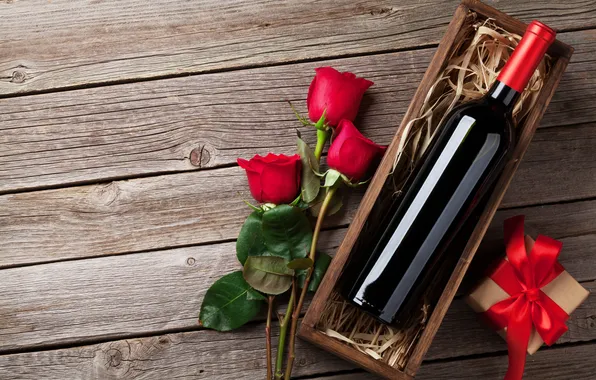 Любовь, цветы, подарок, романтика, розы, love, happy, День святого Валентина
