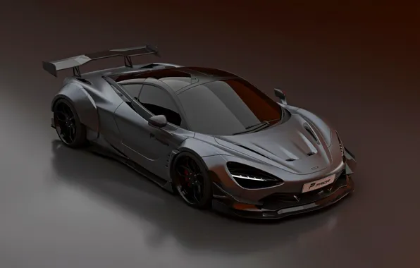 Картинка McLaren, капот, диски, Prior Design, 2020, 720S, widebody kit