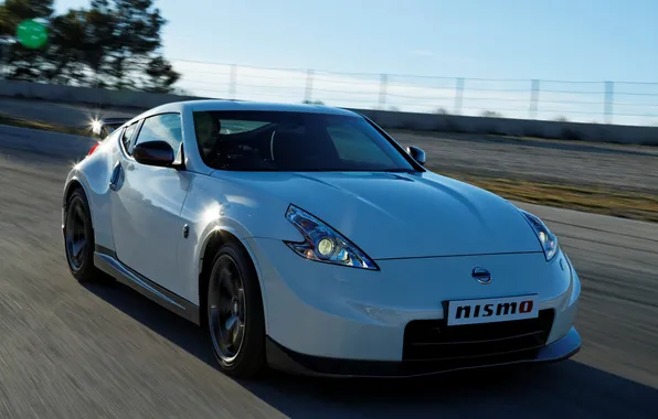 Авто, трасса, Nissan, передок, 370Z, Nismo