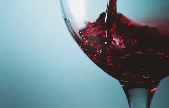 Вино, голубой, бокал