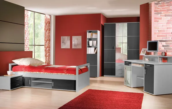 Design, style, interior, children's room, the student room