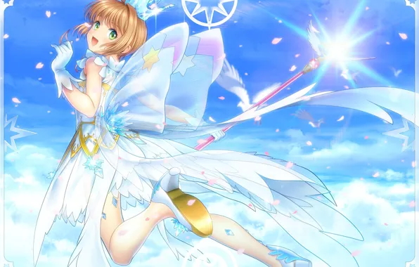Kinomoto sakura, card captor sakura, moonknives