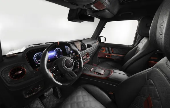 Интерьер, Brabus, панель приборов, Adventure, 6x6, 2025, Mercedes-AMG G 63, Brabus XLP 800