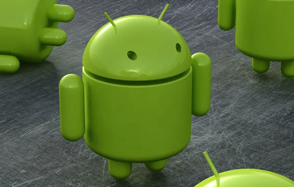 Картинка зеленый, робот, андроид, android