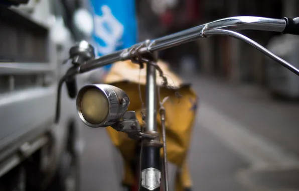 Велосипед, фон, улица