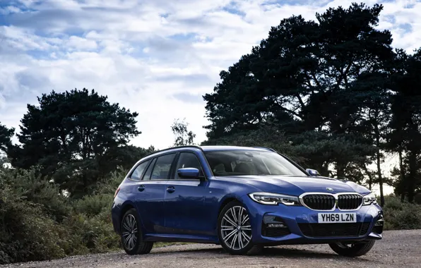 Синий, BMW, 3-series, универсал, 320d, 3er, 2020, UK version