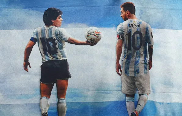 Argentina, pattern, pixels, ball, Messi, Leo, Diego, Maradona