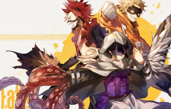 Fanart, Twitter, Boku no Hero Academia, My Hero Academia, Amajiki Tamaki, Kirishima Eijirou, Tgtk 1126, …