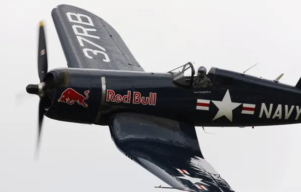 Полет, истребитель, кабина, Corsair, F4U-4