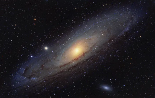 Картинка Галактика Андромеды, Андромеды, в созвездии, Расположена