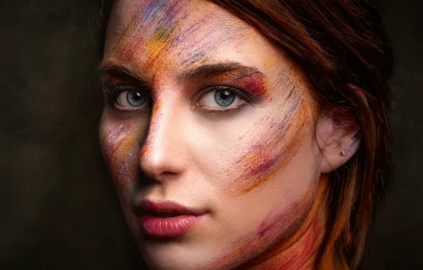 Краски, портрет, макияж, Alfonso Novillo