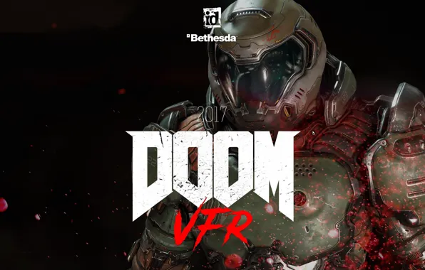 Red, game, marine, suit, Bethesda, helmet, Doom, Doom VFR