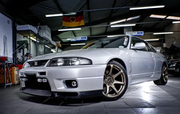 Картинка Nissan, GT-R, Skyline, Garage, R33