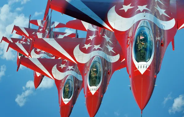 Истребитель, F-16, Пилот, F-16C, Пилотажная группа, Кокпит, ВВС Сингапура, Чёрные Рыцари