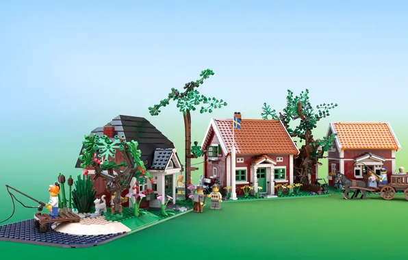 Lego, Children, Noisy Village