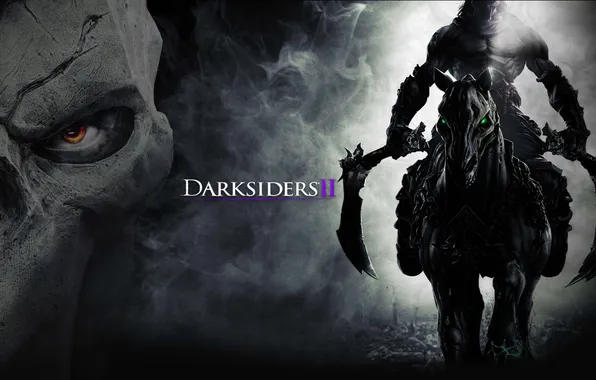 Картинка смерть, конь, всадник, Darksiders 2, Darksiders II