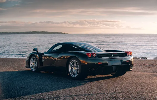 Картинка Ferrari, supercar, Ferrari Enzo, sky, Enzo, sea