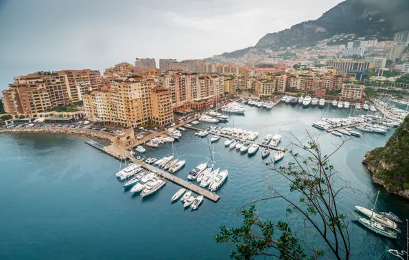 Картинка яхты, Панорама, катера, Monaco, Монако, Panorama, Monte Carlo, Монте Карло