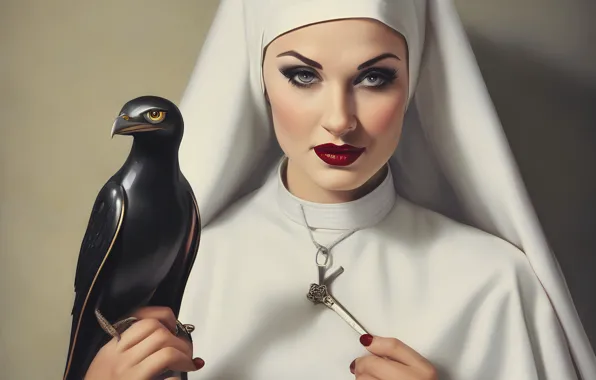Hot, nun, beauiful girl