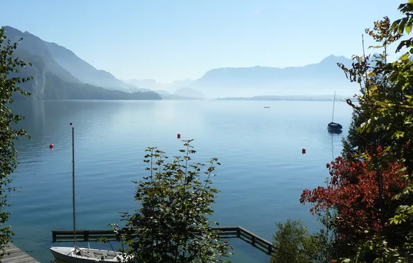 Вода, природа, озеро, фото, Австрия, St Gilgen